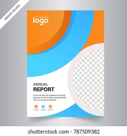 Abstract Brochure design template vector. Green abstract square cover book portfolio presentation poster in A4 layout. Flyers report business magazine.