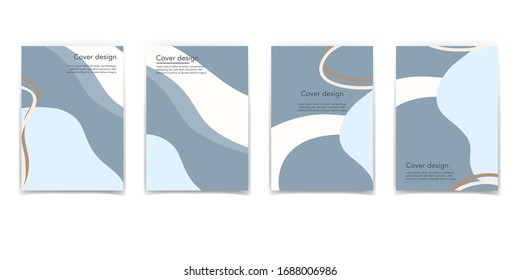 Abstract brochure design templates collection. Book design, blank, print design, journal. Brochure template. Layout vector template in A5 size