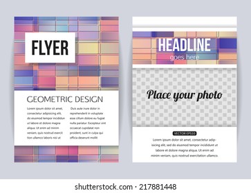 Abstract brochure design templates. Vector illustration