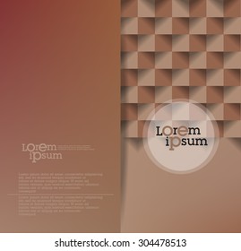 Abstract brochure design. Vector Flyer