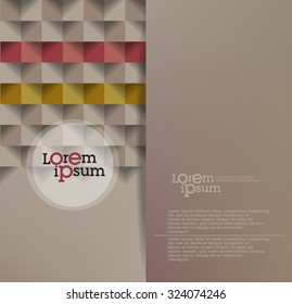 Diseño de folleto abstracto. Vector Flyer