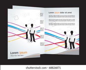 abstract brochure design vector illustration