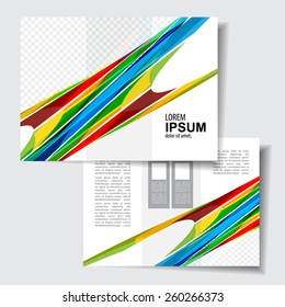 Abstract  Brochure design vector template