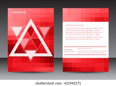 Abstract brochure design.Flyer design template.Layout in A4 size.Vector illustration.