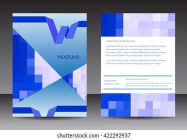Abstract brochure design.Flyer design template.Layout in A4 size.Vector illustration.