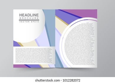 Abstract brochure design.Flyer design vector template
