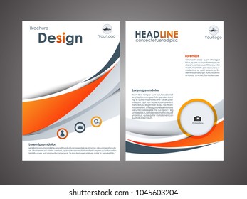 Abstraktes Broschürendesign.Flyer-Design, Vektorgrafik-Vorlage
