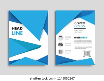  Abstract brochure design.Flyer design vector template.Layout in A4 size.