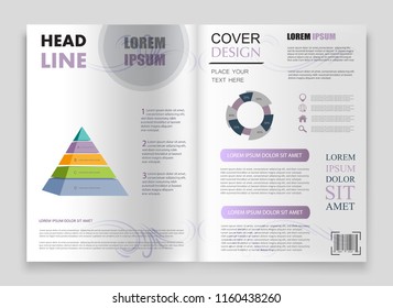 Abstract brochure design.Flyer design vector template.