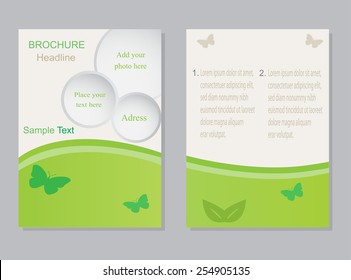 Abstract brochure design.Flyer design vector template.