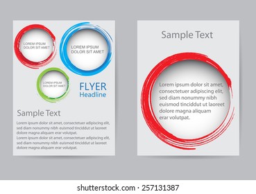 Abstract brochure design.Flyer design vector template.