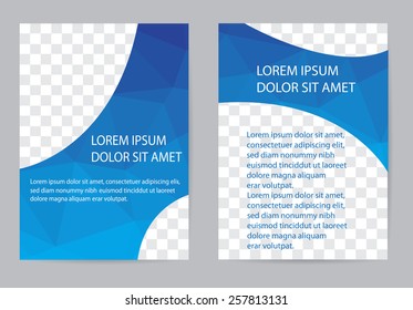 Abstract brochure design.Flyer design vector template.