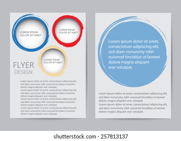Abstract brochure design.Flyer design vector template.