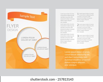 Abstract brochure design.Flyer design vector template.