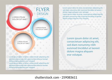 Abstract brochure design.Flyer design vector template.