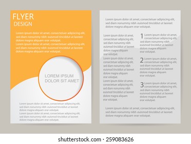 Abstract brochure design.Flyer design vector template.
