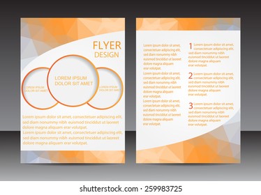 Abstract brochure design.Flyer design vector template.
