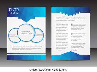 Abstract Brochure Designflyer Design Vector Template Stock Vector 