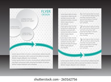 Abstract brochure design.Flyer design vector template.