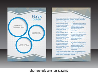 Abstract brochure design.Flyer design vector template.
