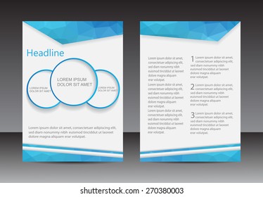 Abstraktes Broschürendesign.Flyer Design-Vektorillustration Vorlage.