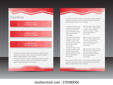 Abstract brochure design.Flyer design vector template.