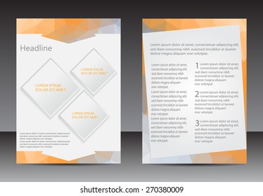 Abstract brochure design.Flyer design vector template.