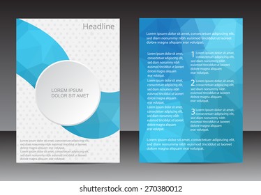 Abstract brochure design.Flyer design vector template.