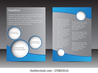 Abstract brochure design.Flyer design vector template.