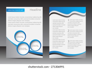 Abstract brochure design.Flyer design vector template.