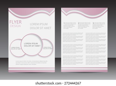 Abstract brochure design.Flyer design vector template.