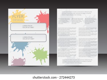 Abstract brochure design.Flyer design vector template.