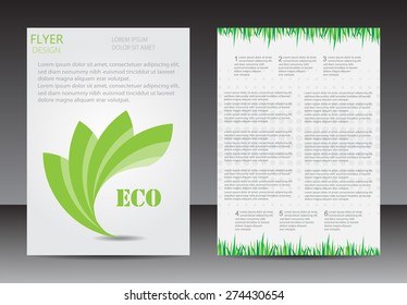 Abstract brochure design.Flyer design vector template.