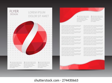 Abstract brochure design.Flyer design vector template.