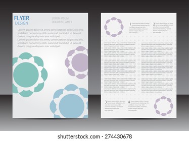 Abstract brochure design.Flyer design vector template.
