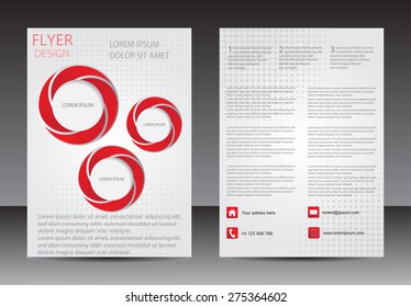 Abstract brochure design.Flyer design vector template.