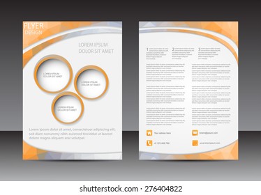 Abstract brochure design.Flyer design vector template.
