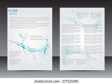 Abstract brochure design.Flyer design vector template.