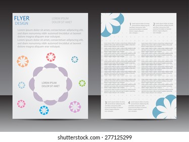 Abstract brochure design.Flyer design vector template.Flyer with logo.