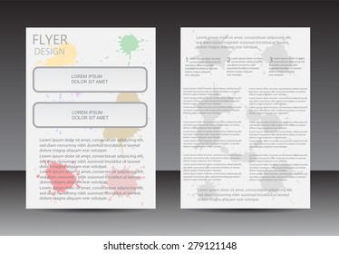 Abstract brochure design.Flyer design vector template.