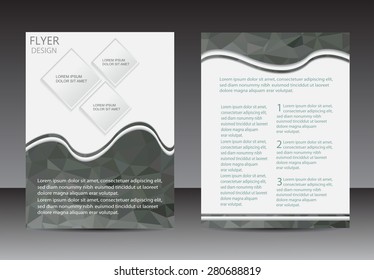 Abstract brochure design.Flyer design vector template.