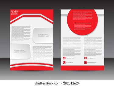 Abstract brochure design.Flyer design vector template.