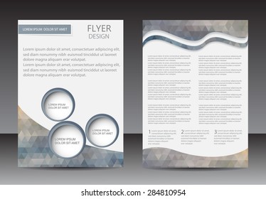 Abstract brochure design.Flyer design vector template.Magazine cover.Layout in A4 size.