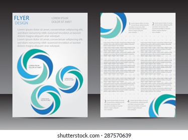 Abstract brochure design.Flyer design vector template.Magazine cover.Layout in A4 size.