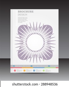 Abstract brochure design.Flyer design vector template.