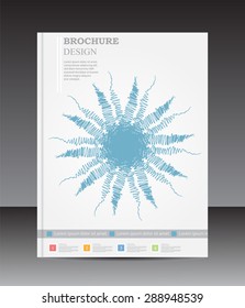 Abstract brochure design.Flyer design vector template.