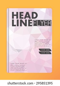 Abstract brochure design.Flyer design vector template.in A4 size