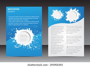 Abstract brochure design.Flyer design vector template.