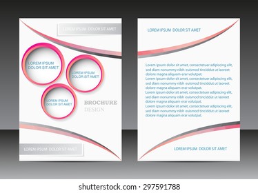Abstract brochure design.Flyer design vector template.Magazine cover.Layout in A4 size.