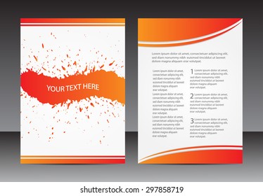 Abstract brochure design.Flyer design vector template.Layout in A4 size.
